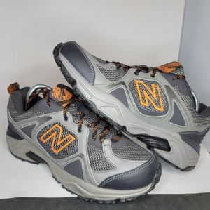 New Balance Trail Running 481 V3 Gray and Orange Mans Size 8.5 4E New w/o box